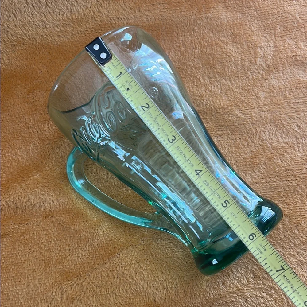 Coca Cola Green Glass Mugs - Set of 2 - Picture 5 of 5